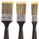image 2 of Blackspur 3pc Plastic DIY Paint Brush Set - Black