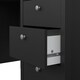 image 9 of Madrid Desk 3 Drawers Matt Black