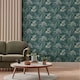 image 3 of World Of Wallpaper Japanese Garden Wallpaper - Teal - 10m x 53cm | Green
