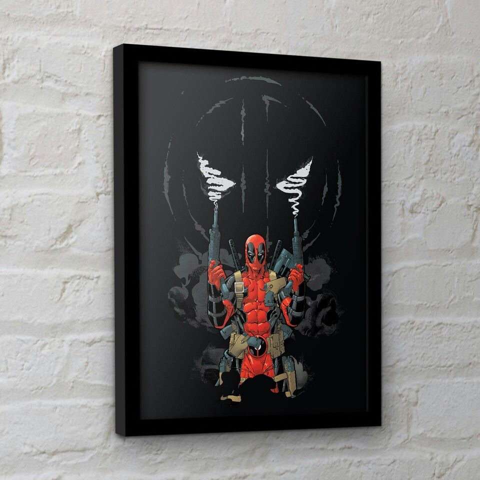 image 1 of Deadpool (Guns) Framed 30x40cm Print
