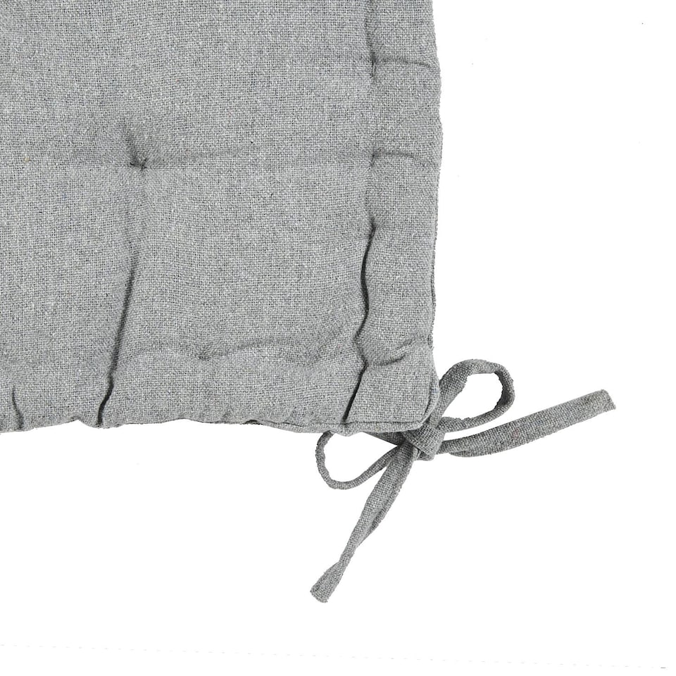 image 1 of Nicola Spring French Mattress Seat Cushions - 40cm - Grey - Pack of 6