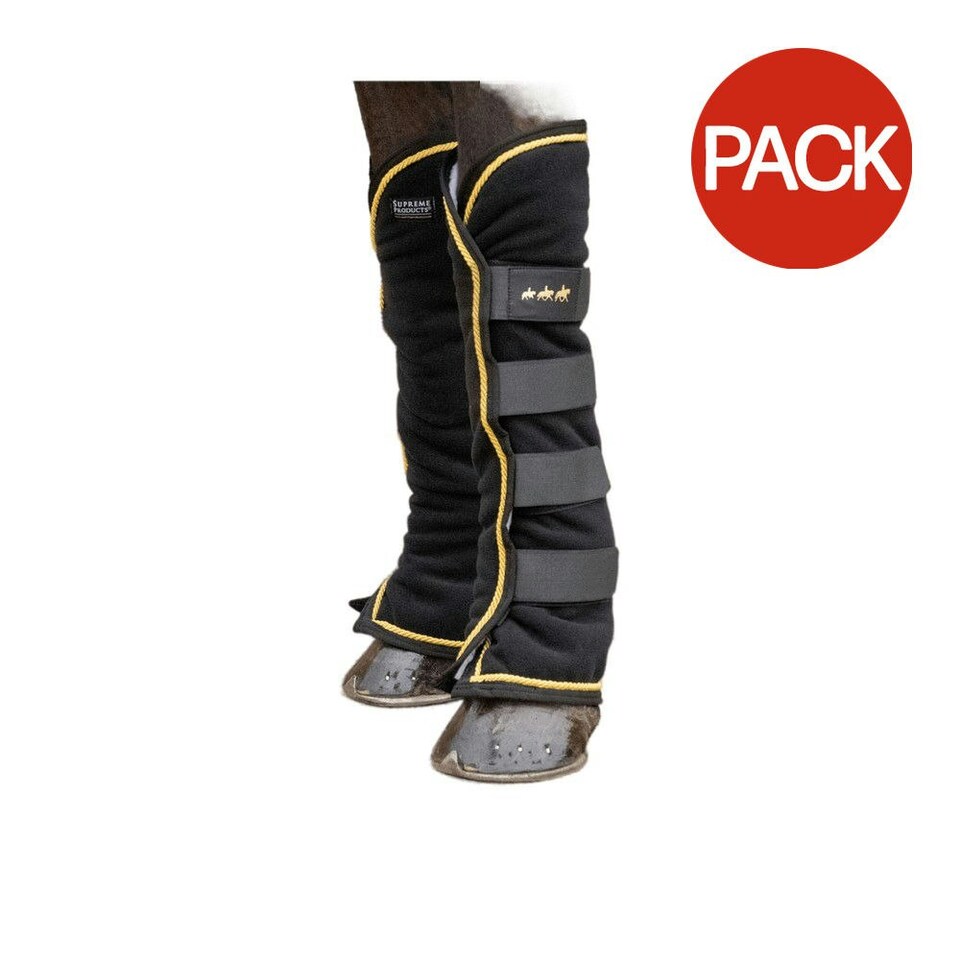 image 1 of Supreme Products Royal Occasion Horse Travel Boots (Pack of 4) - Black - Full