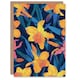 image 1 of Daffodil Flowers Vibrant Orange Pink Design Her Birthday Card