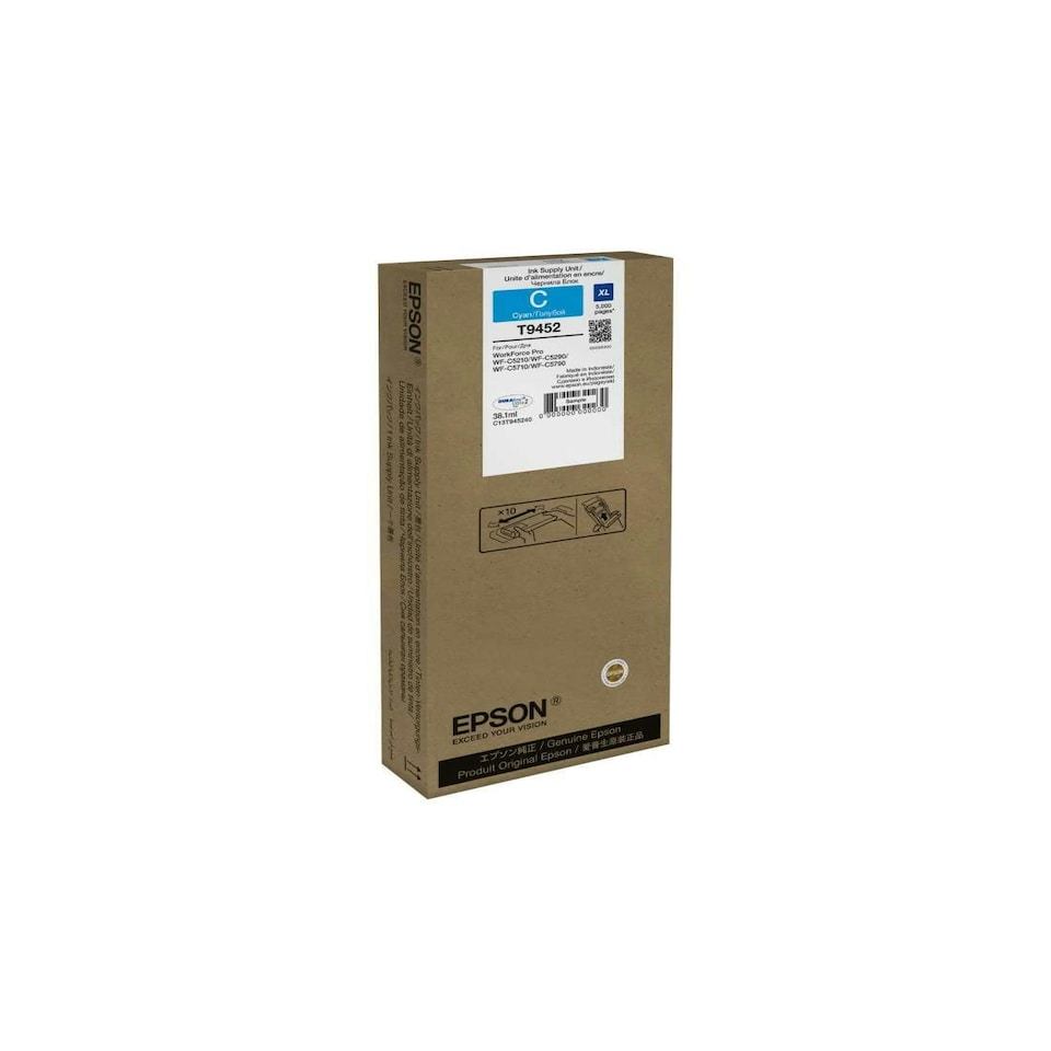 image 1 of Epson WF-C5xxx Series Ink Cartridge XL Cyan C13T945240