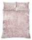 image 9 of Crushed Velvet Duvet Cover Set | Pink | Blush Pink