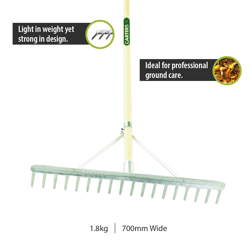 image 1 of Pegdev 18T Aluminium Landscape Rake Gloves Set