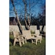 image 2 of Multi Set, Wooden Garden Table and Chairs - L100 x W370 x H105 cm - Fully Assembled
