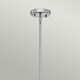image 2 of Everly 1 Light Medium Dome Ceiling Pendant Light Chrome, E27