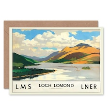 Travel Scotland Loch Lomond Rail Birthday Card