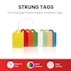 image 2 of Pack of 100 Large Yellow Strung Tags 36 x 53mm