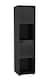 image 1 of 4 -Cube Tall Shelving Unit With Line Doors | Black | Black & Black | 1