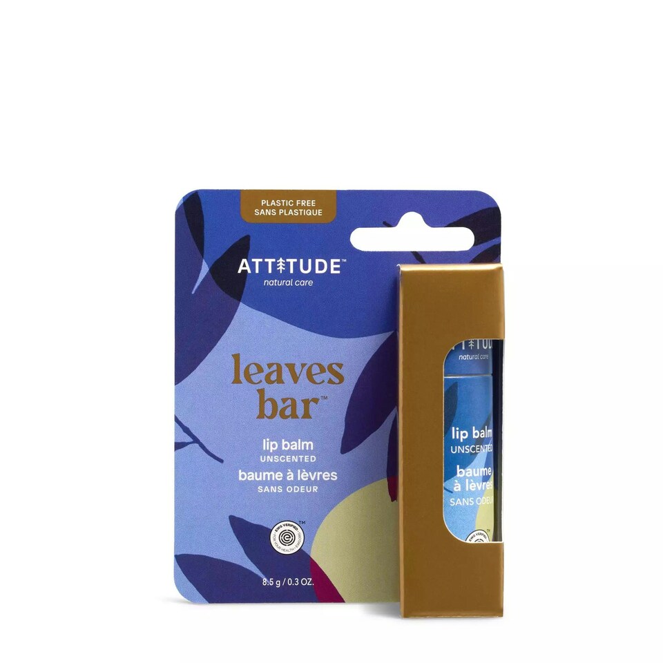 image 1 of Attitude Leaves Bar Unscented Lip Balm