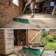 image 7 of Green 18" Heavy Duty Outdoor Yard Broom and Metal Handle
