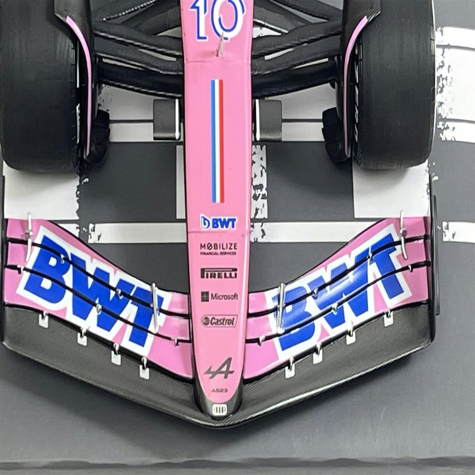 image 1 of Pierre Gasly BWT Alpine F1 Team A523 Bahrain GP 2023 1:18 Minichamps 117230110