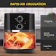 image 6 of HOMCOM Air Fryer 1500W 4.5L Air Fryers Oven with Rapid Air Circulation Timer