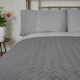 image 4 of OHS Geo Pinsonic Blanket Quilted Bedspread, 200x240cm - Charcoal
