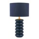 image 3 of Portia Blue Glass Table Lamp Blue