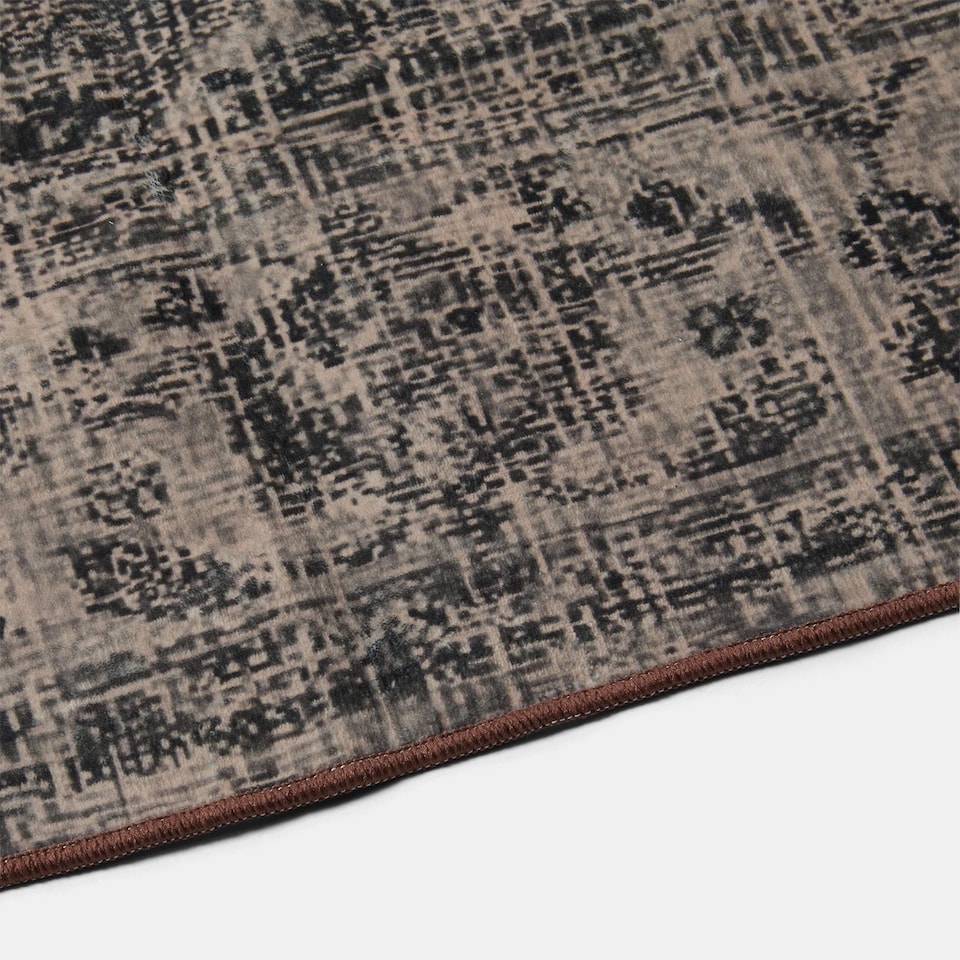 image 1 of OHS Vintage Print Washable Rug Non Slip Floor Carpet Area Mat Runners