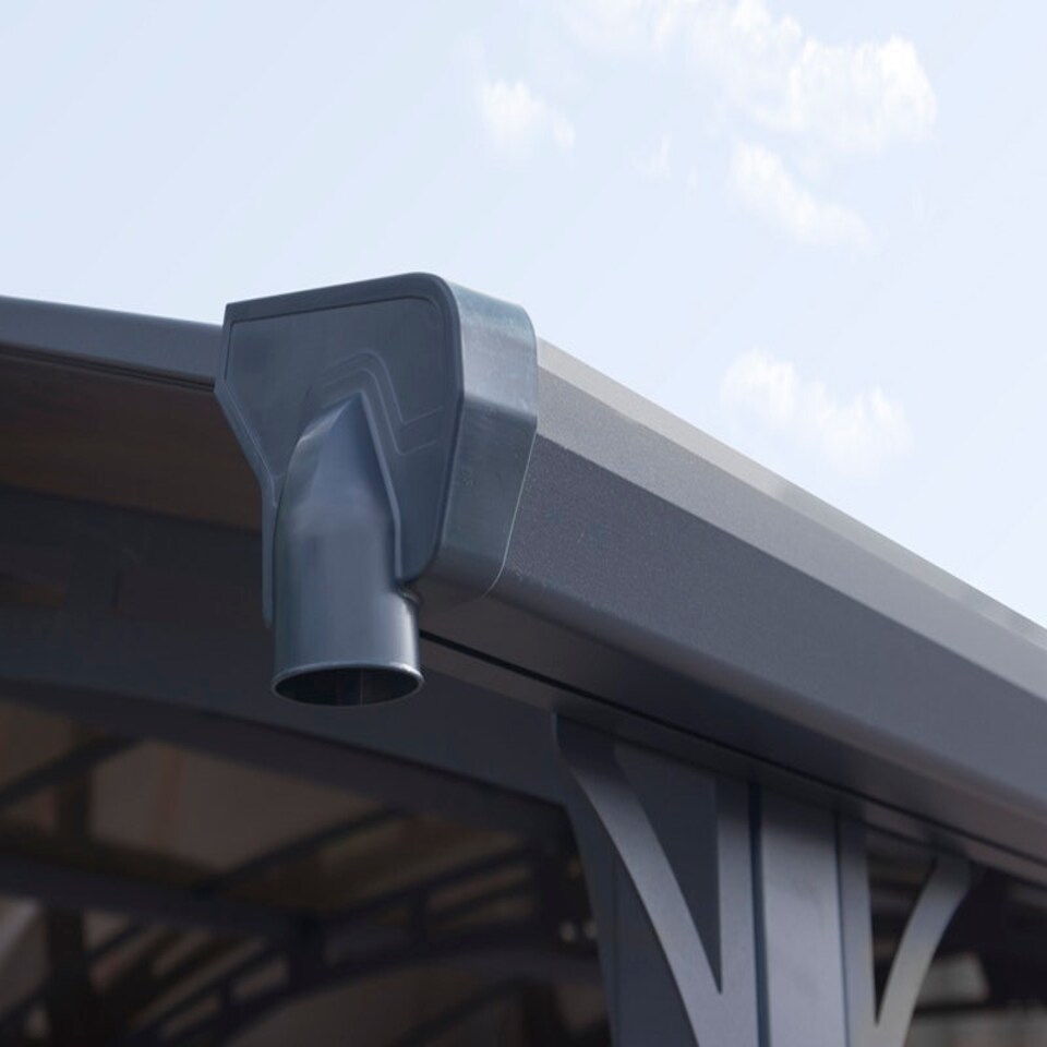 image 1 of Arcadia Carport 4300 - Polycarbonate - L435 x W359 x H242 cm - Grey Grey