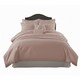 image 1 of Luxury Embroidered Duvet Cover Set Bedding with Matching Accessories | Orange | Coral | King
