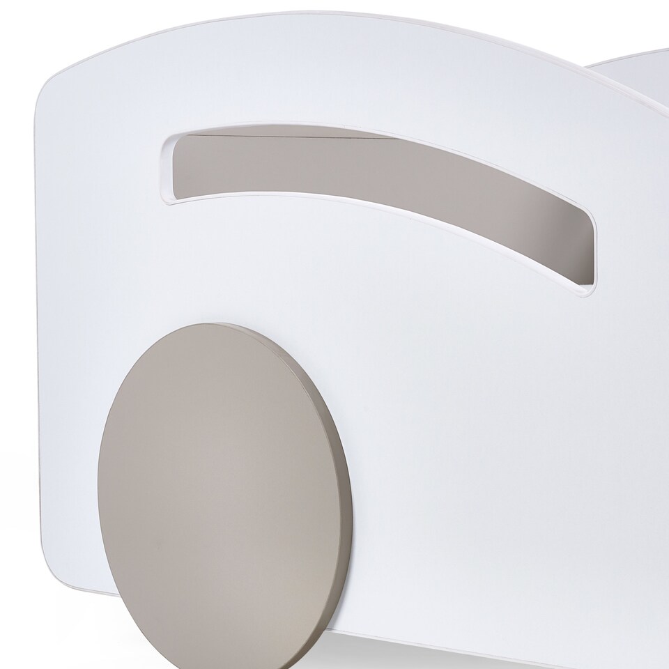 image 1 of Atlantis Toddler Size White Car Bed