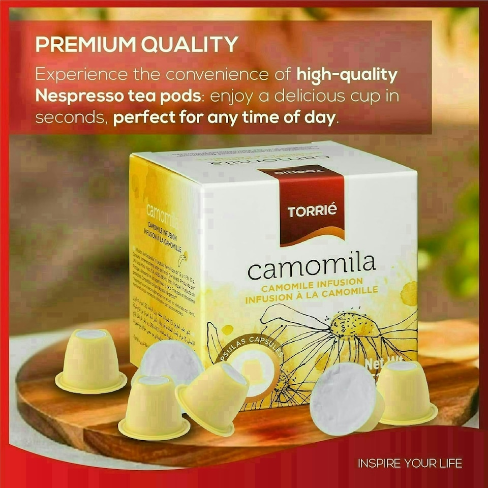 image 1 of Camomile Tea Nespresso ® Compatible Coffee Machine Capsules (120 Pods)