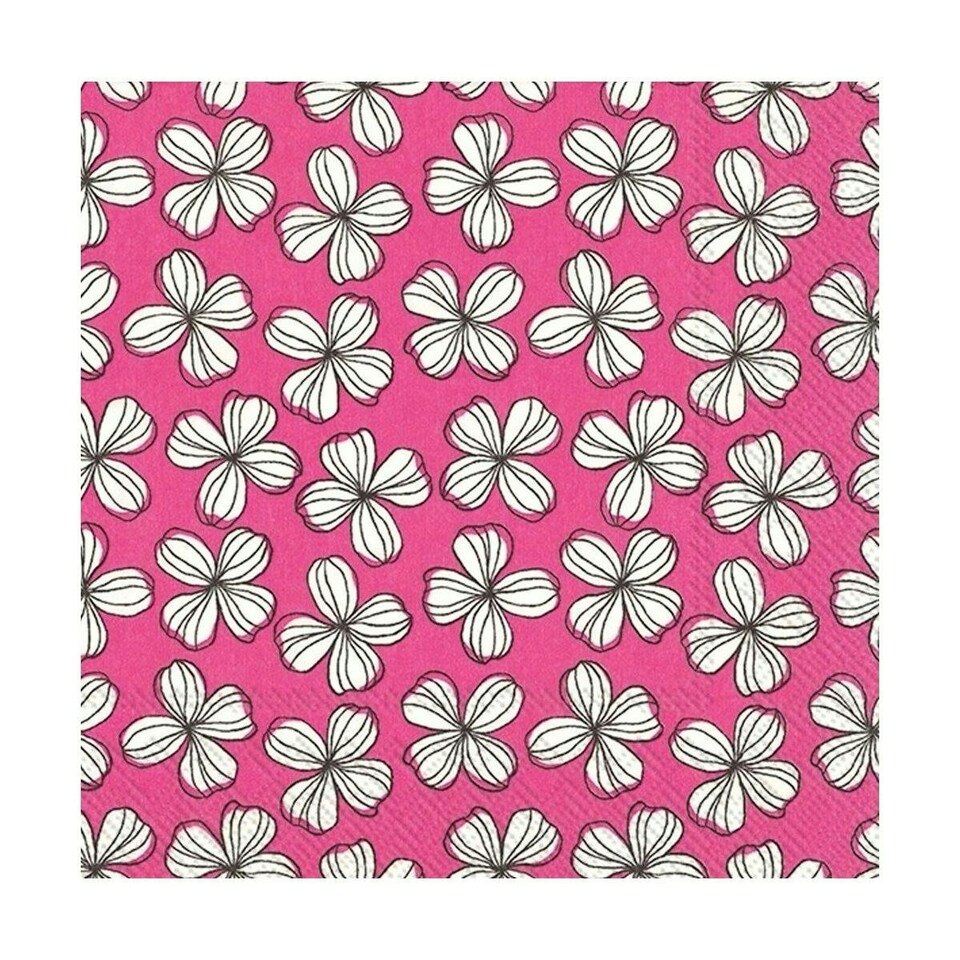 IHR Lunch Napkins Liv Pink 33cm 3ply 20 Pack