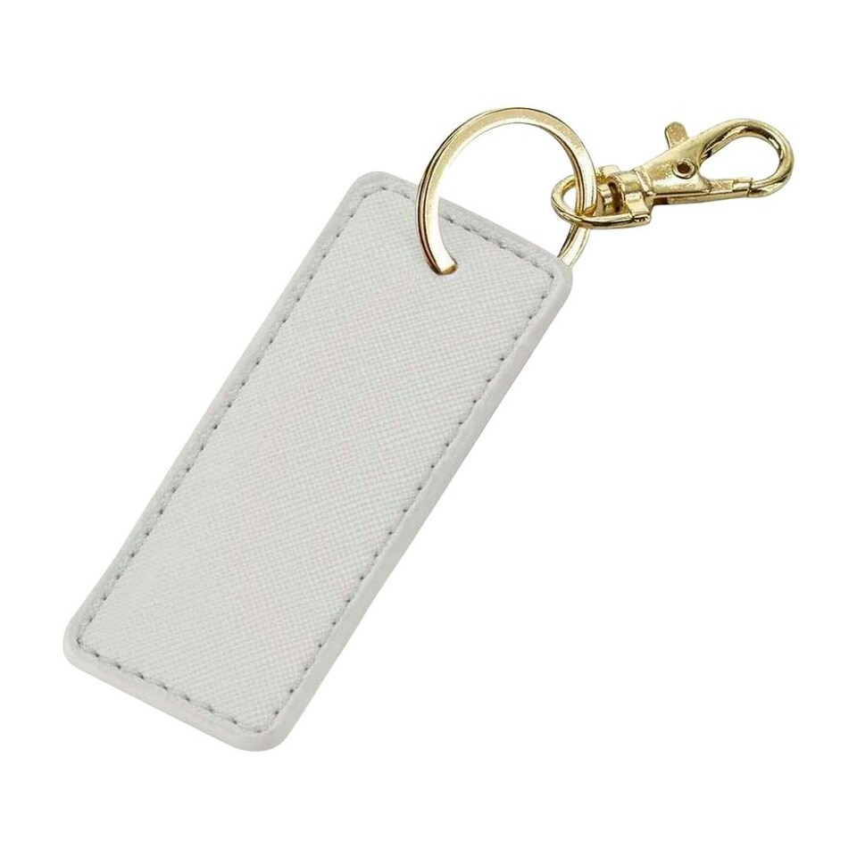 Bagbase Boutique Key Clip - Soft Grey/Gold - One Size