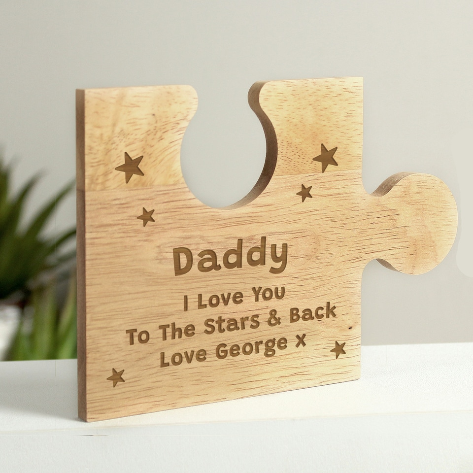 image 1 of Personalised Star Design Jigsaw Piece