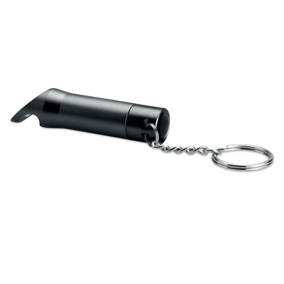image 1 of MidOcean Litop Metal Torch Keyring | Black | Black | One Size | 1