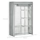 image 3 of HOMCOM Fabric Wardrobe w/ Shelves Hanging Rail Foldable Closets