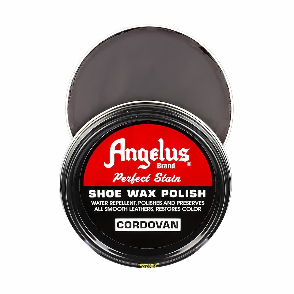 image 1 of Angelus Perfect Stain Wax Polish - All-in-One Leather Shoe Care 60ml | Brown | Cordovan
