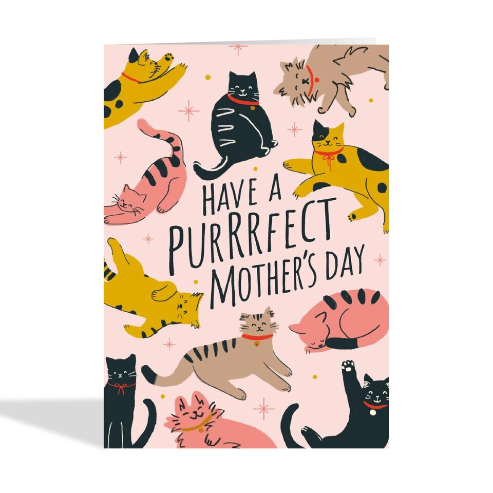 image 1 of Cute Purrrfect Mother's Day Card For Mum