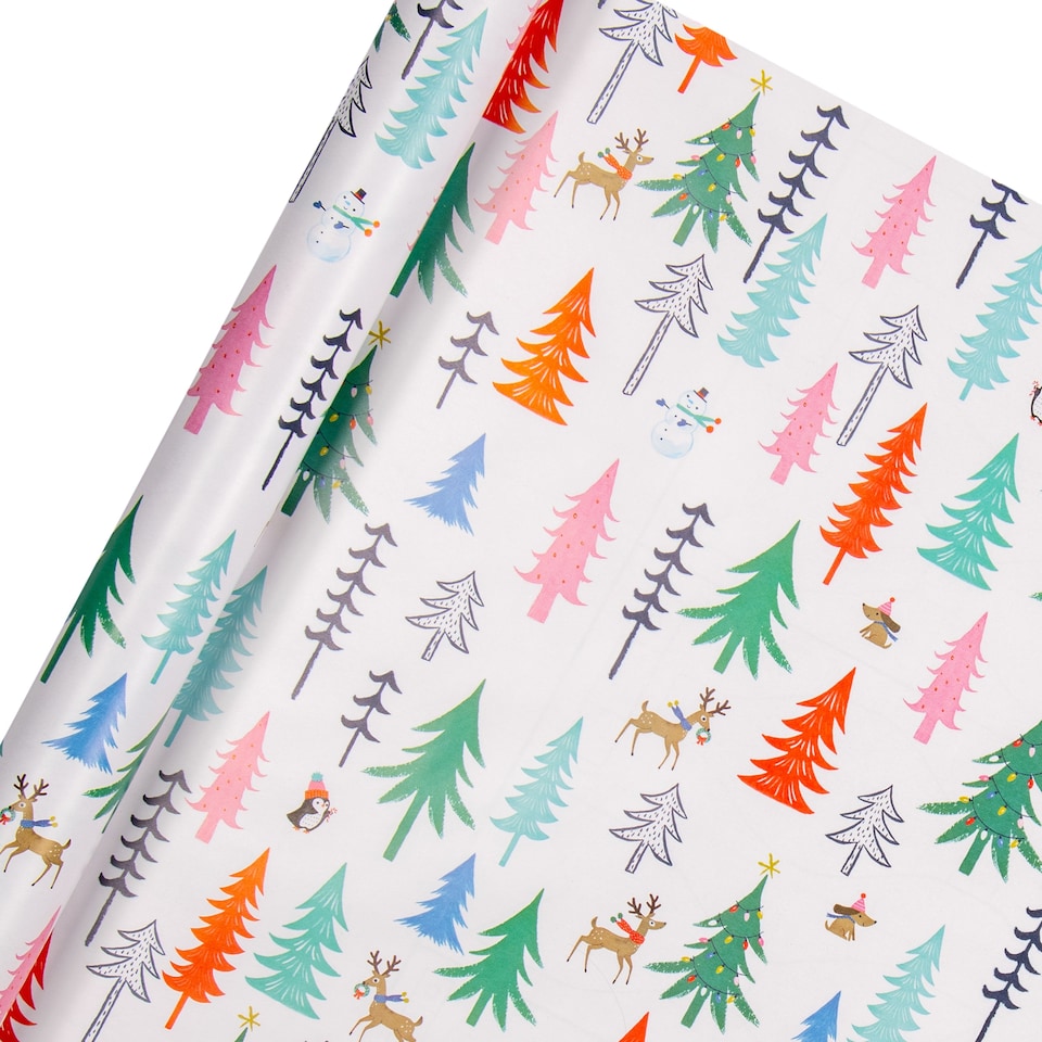 image 1 of Hallmark 9M Christmas Wrapping Paper Pack - 3 X 3M Rolls in 1 Contemporary Festive Design