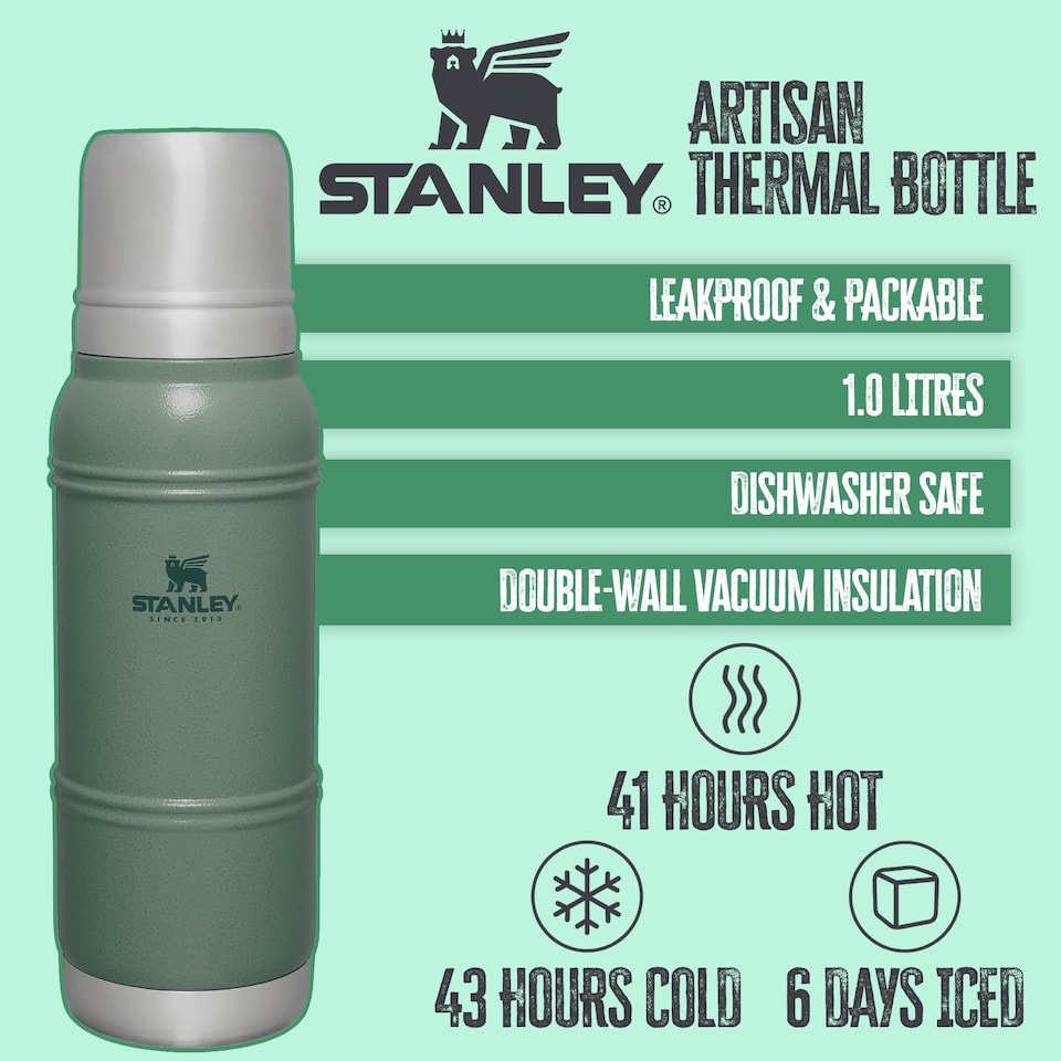 image 1 of Artisan Thermal Bottle 1.0L | Black | Black | 1
