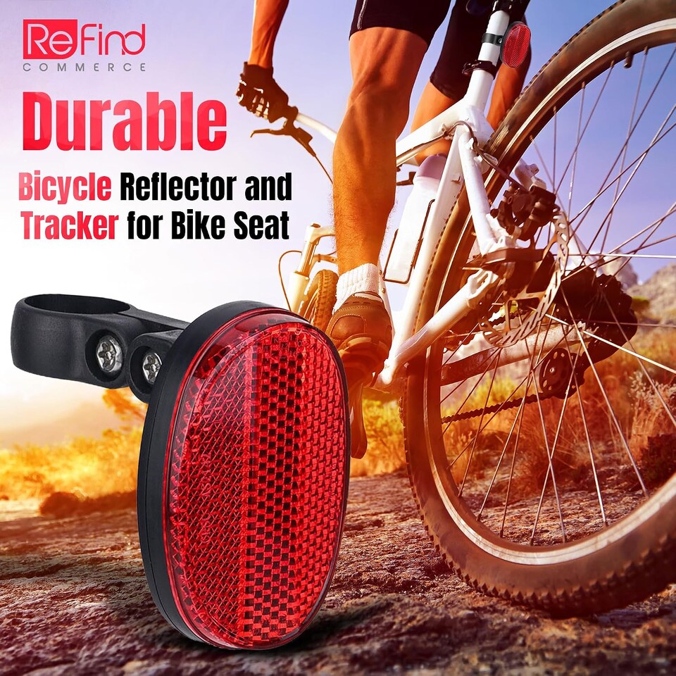 image 1 of Airtag Bike Reflector V2 Hidden Holder for Apple Airtag Reflector