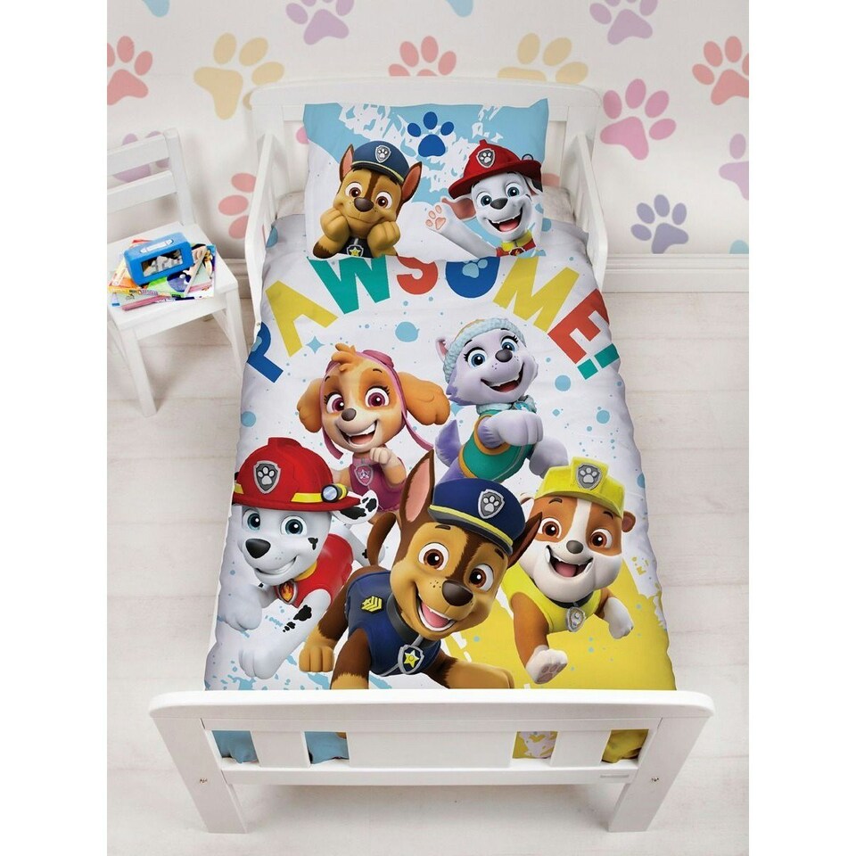 image 1 of Paw Patrol Childrens/Kids Splodge Duvet Cover Set - Multicoloured - Junior | Multi | Single