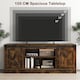 image 6 of COSTWAY Entertainment Center Farmhouse TV Stand for 70 Inch TVs Brown