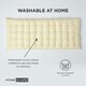 image 6 of Homescapes Garden Bench Cushion Luxury 2 Seater 100% Cotton Indoor Outdoor Seat Pad Cream | 108 x 42 cm