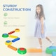 image 6 of Outsunny Eight-Piece Kids Stepping Stones w/ Non-Slip Surface & Bottom, for Kids