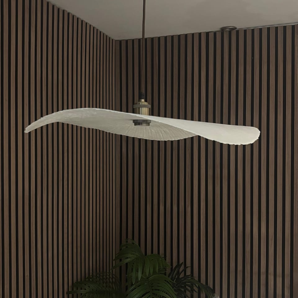 image 1 of CGC Wanda 60cm Extra Large Paper Wave Easy-Fit Lampshade