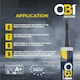 image 6 of OB1 Black - Multi-Surface Construction Sealant & Adhesive Waterproof Silicone