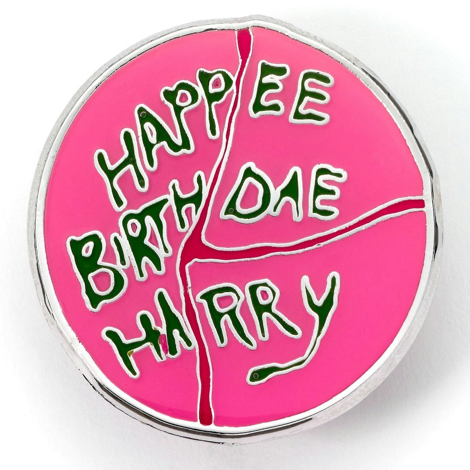 image 1 of Harry Potter Happee Birthdae Harry Cake Pin Badge