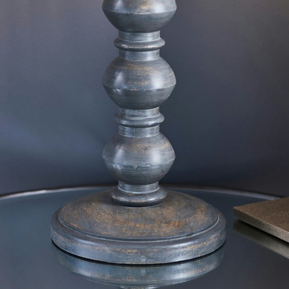 image 1 of Joss 1 Light Table Light Dark Grey Wash Wood (Base only), E27