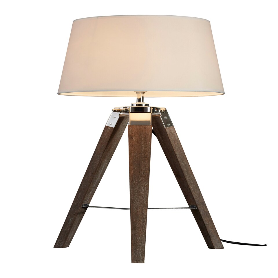 image 1 of Bailey Brown Tripod Table Lamp Brown