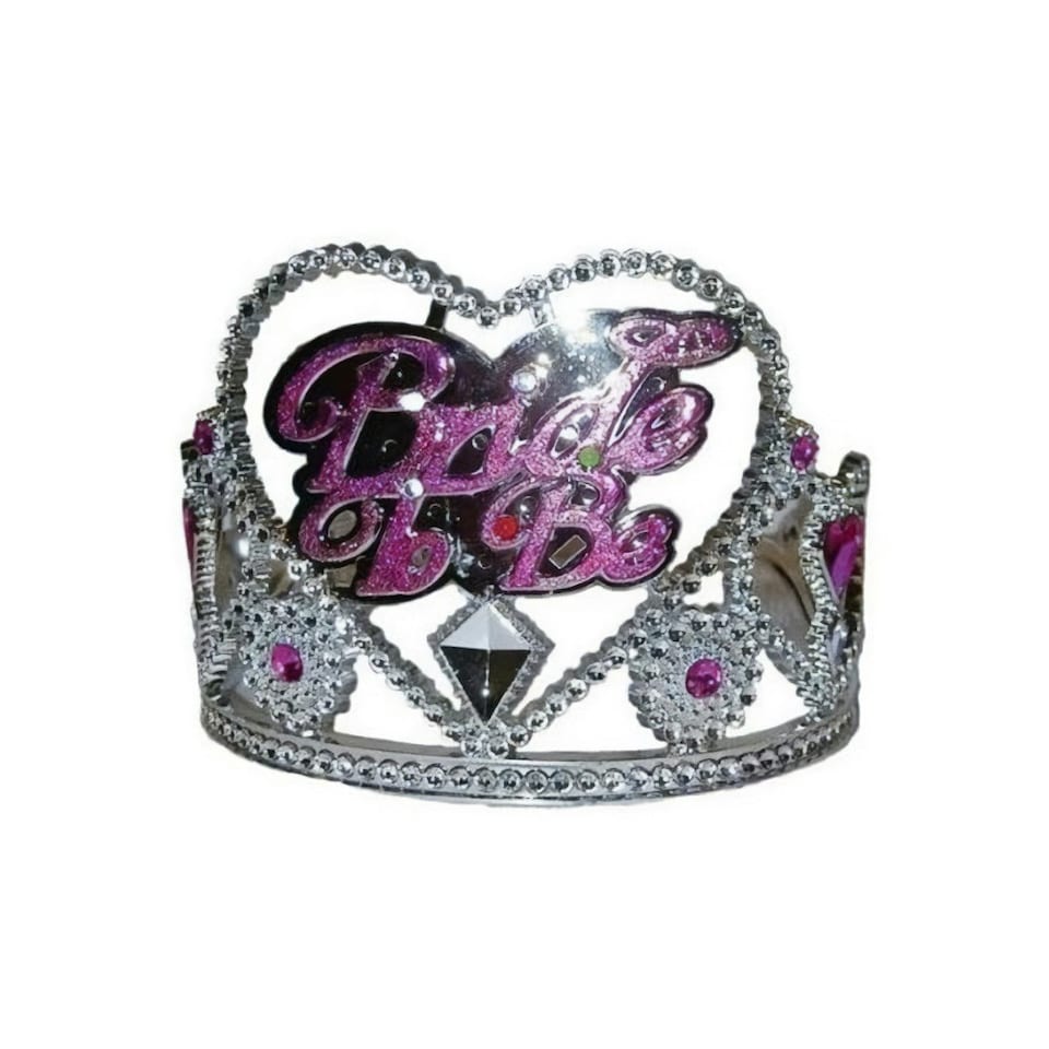Amscan Bride To Be Flashing Hen Night Tiara - Silver/Pink - One Size