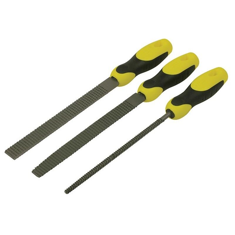 Stanley Hand Tools Handled Rasp Set, 3 Piece - Multi Colour - One Size