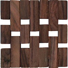 Creative Tops Dark Slatted Wood Pack Of 4 Coasters
