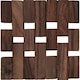 image 1 of Creative Tops Dark Slatted Wood Pack Of 4 Coasters