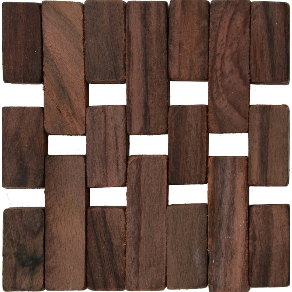 image 1 of Creative Tops Dark Slatted Wood Pack Of 4 Coasters
